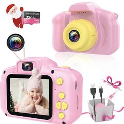 Kids Camera, Wonder Island Kids Digital Camera for Girls Age 3-12, Christmas Birthday Gifts Toys Camera for 3 4 5 6 7 8 Year Old Boy, Selfie Camera Ti