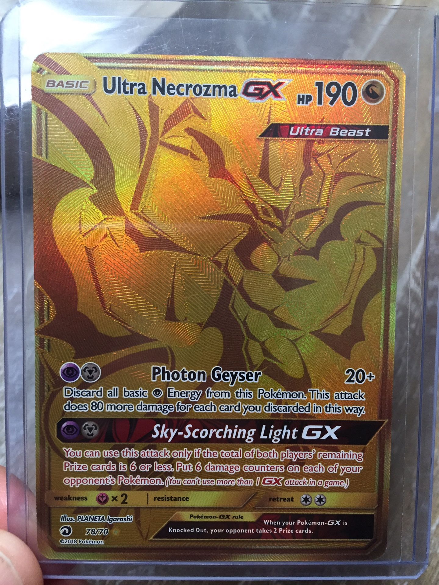 Ultra Necrozma GX (Secret) - Dragon Majesty - Pokemon