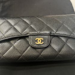 Chanel Classic Caviar Flap Wallet