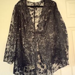 Black sparkly evening/cocktail jacket 