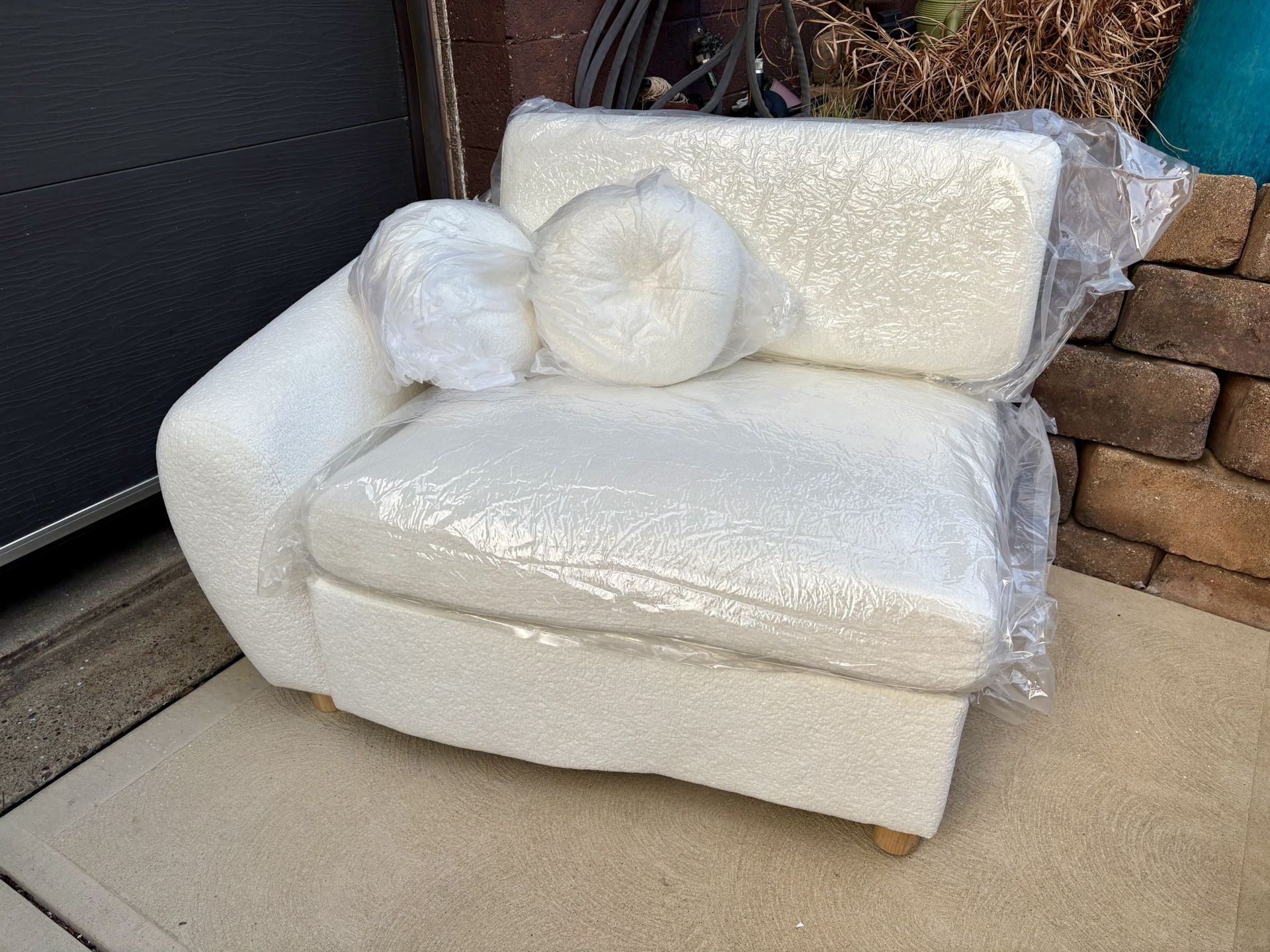 NEW 44” wide oversized chair, soft fabric
