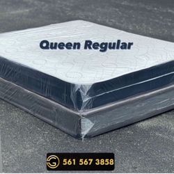 NEW QUEEN SIZE MATTRESS AND BOX SPRING - 2PC 