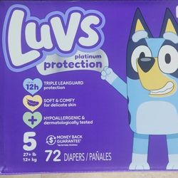 LUVS DIAPER SIZES 5