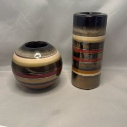 Arabesque Style Ceramic Candle Holders