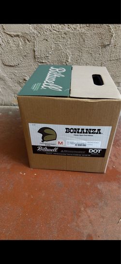 🏍️ Brand New Biltwell Bonanza Open-Face Motorcycle Helmet – Medium (M) – Charcoal/Champagne