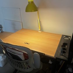Drafting table and chair