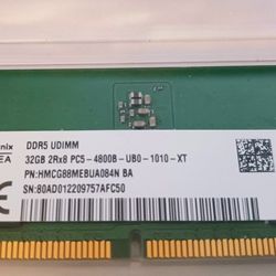 32GB DDR5 Desktop RAM Memory Like New Condition 