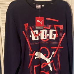 NWT PUMA SWEATSHIRT CHIVAS DE GUADALAJARA Navy Blue and Red size XL $55