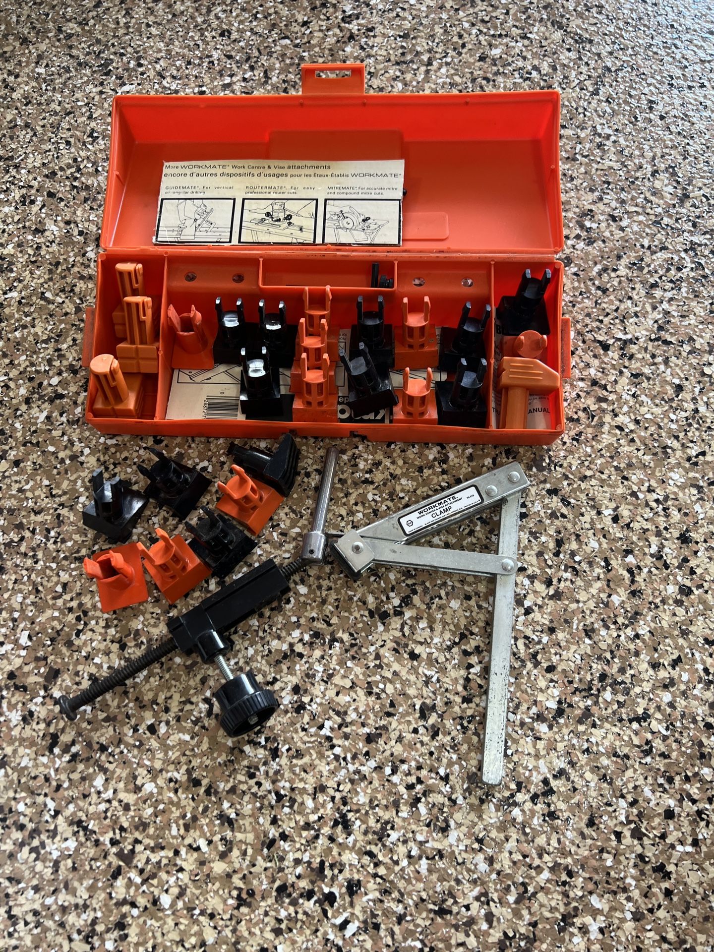 B&D Workmate Clamp and Pegs In Case