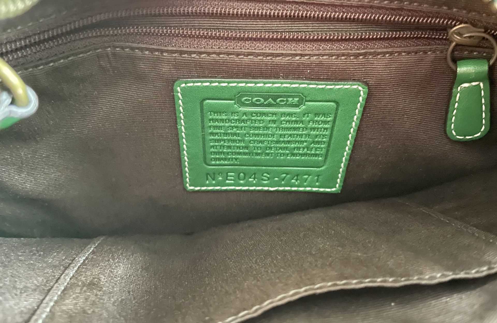 Vintage ‘90s COACH Suede Hobo Shoulder Bag