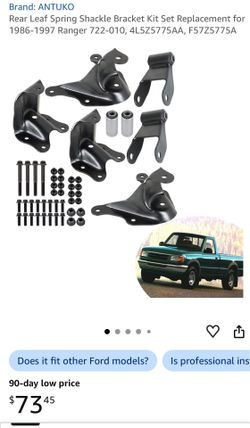For Ford Ranger Regular 1(contact info removed) Leaf Spring Shackle+Bracket Kit Set Rear