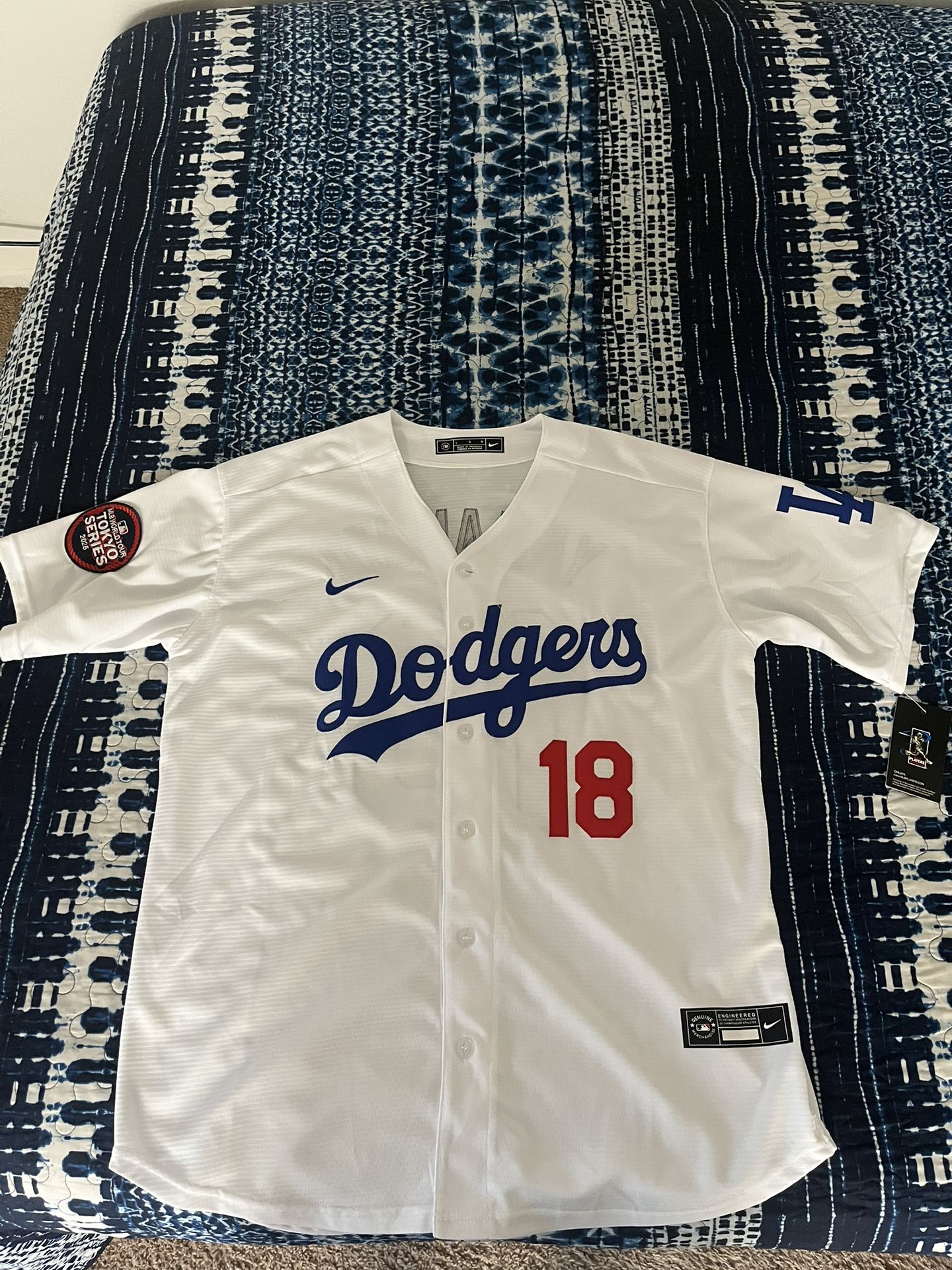 Dodgers Yamamoto Tokyo Series Replica Jersey 