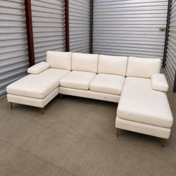 Couch Sectional | BUDGET Double Chaise | SAME-DAY DELIVERY