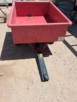 Tow behind dump trailer for  lawn mower