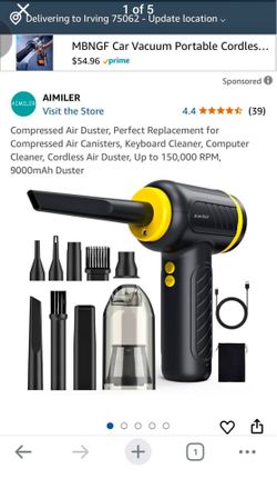 AilemeNova AIR DUSTER WITH 3 SPEEDS AND MULTIPLE ACCESSORIES] The powerful rechargeable electric air duster
