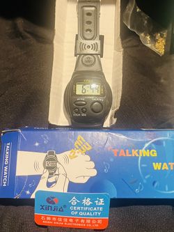 TALKING WATCH FOR THE VISION IMPARED