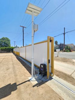 Solar gate motor