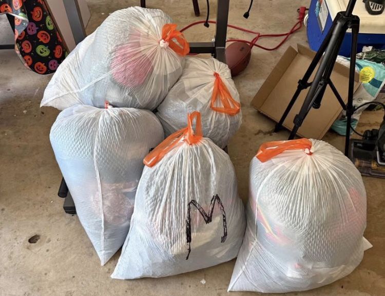 6 Bags Good Clean Condition Mixed Clothes ShoesAdults /Kids No Select No Dig No Pick No Choose.All 30$