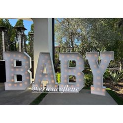BABY Marquee Letters 