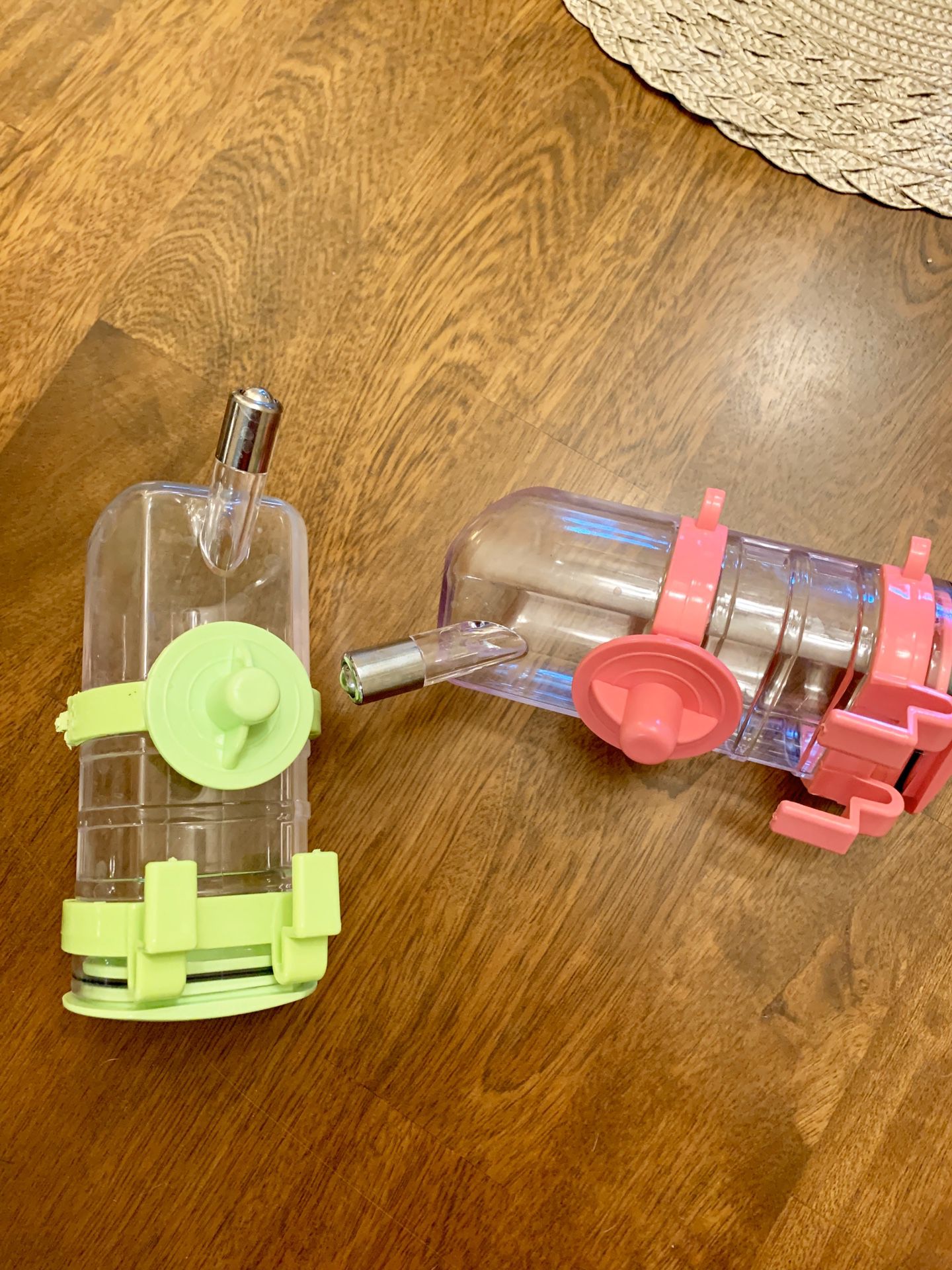 2 New pet water bottles for cage or pup crate