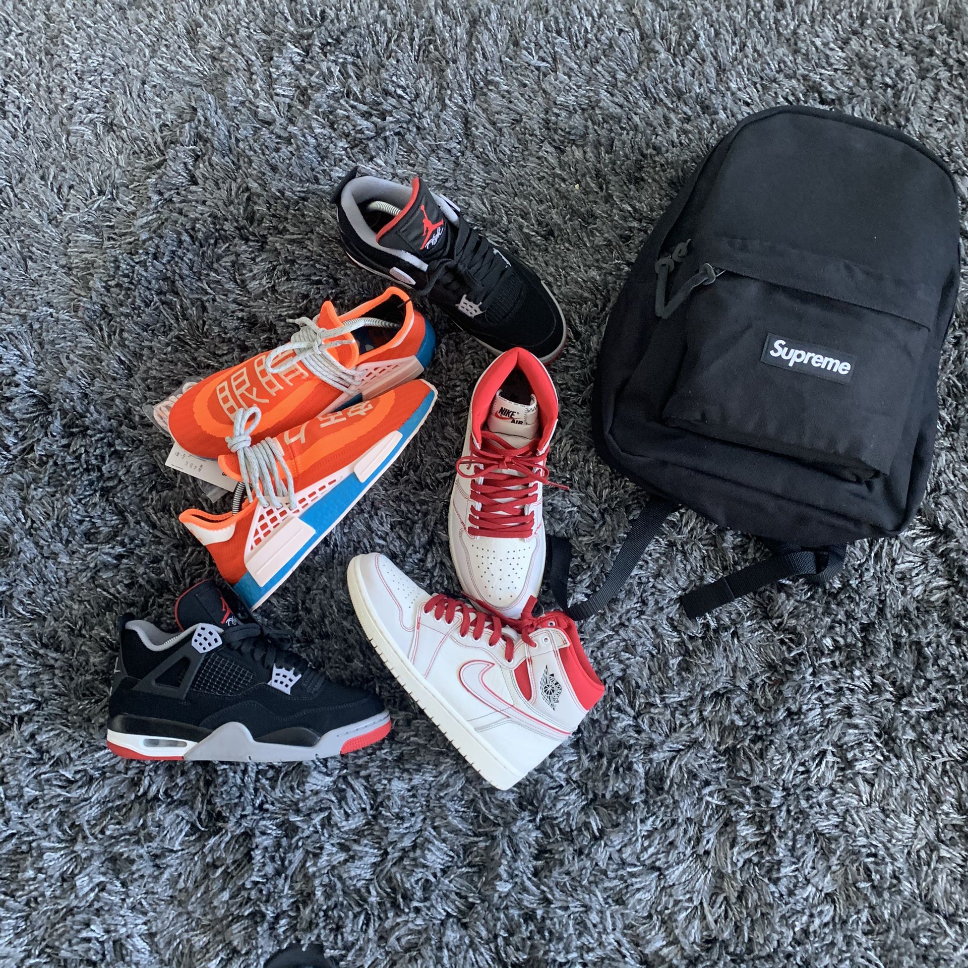 Jordan, Nike, adidas, supreme