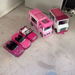 5 Barbie cars for sale