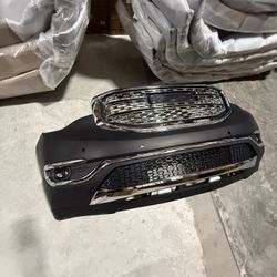 For 2017 2018 2019 GMC Acadia Complete Front Bumper Assembly Kit With Grilles Fog Lights 