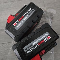 Milwaukee M18 18-Volt Lithium-Ion High Output 6.0Ah      2 Battery