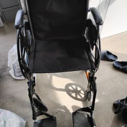 Wide Black Wheelchair 