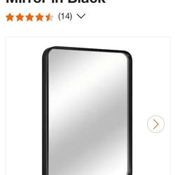 20 in. W x 28 in. H
Rectangular Aluminum Framed Wall Mount Bathroom Vanity Mirror in Black