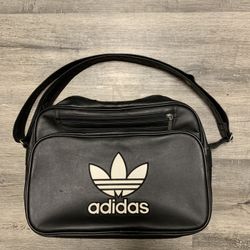 Vintage Adidas Messenger Bag Leather