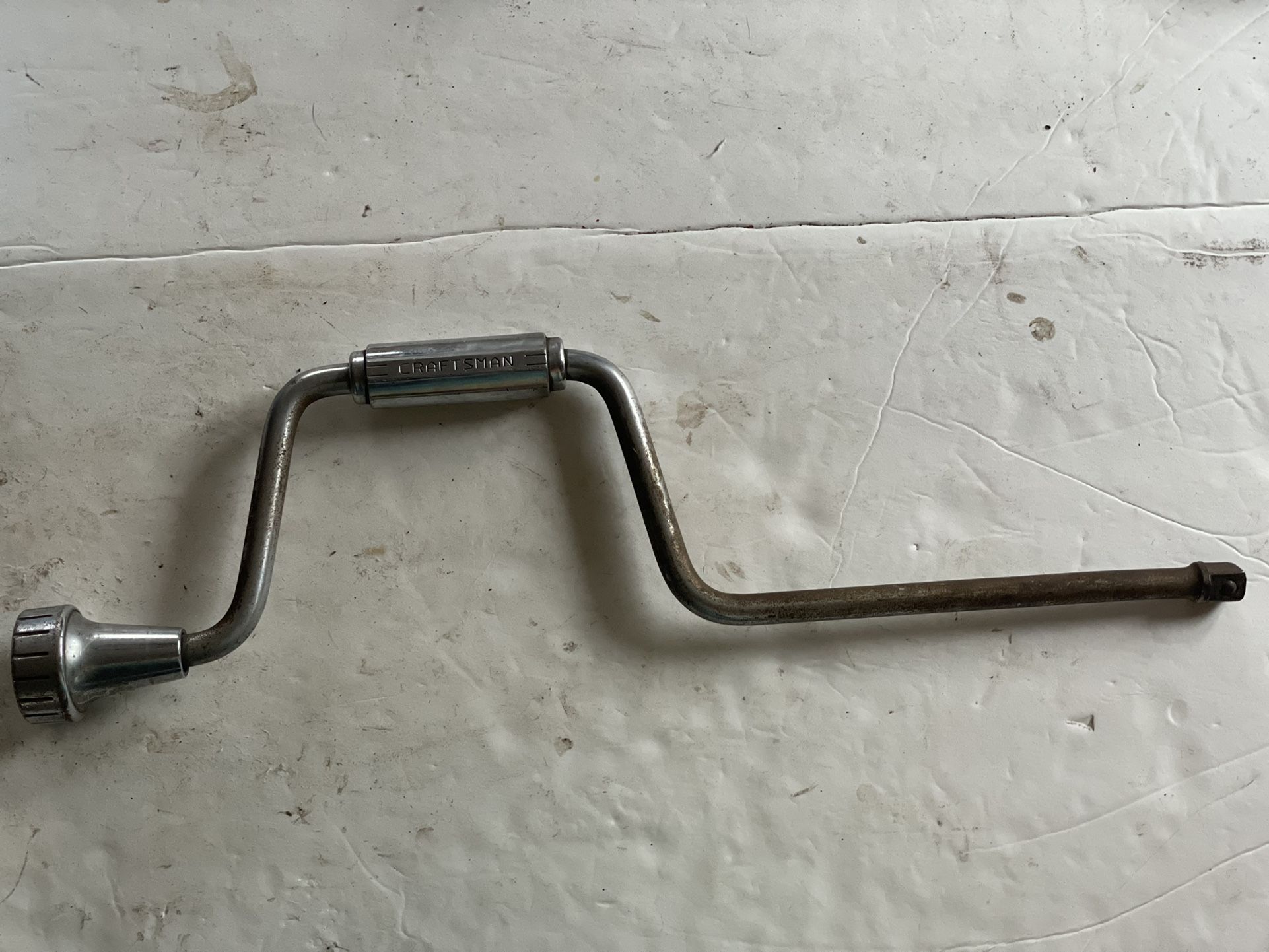 Vintage CRAFTSMAN Socket Hand Crank, Speed Handle, 18" Long, 1/2" Drive