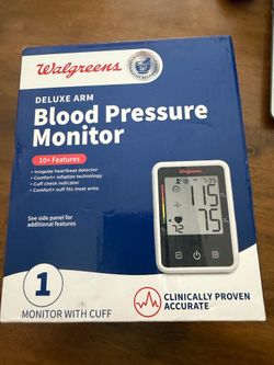 Deluxe arm blood pressure monitor