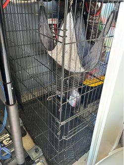 2 tier kitten cage