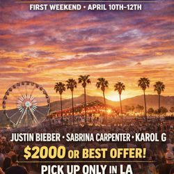 Coachella VIP PASS FIRST WEEKEND