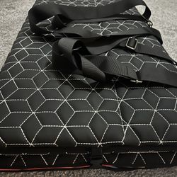 ABE Non-Inflatable Car Bed Mattress for SUV, Double-Sided Folding, Portable Back Seat Travel Camping Mattress for Sleeping (Dinosaur World)
