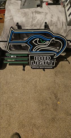 Bud Light Seahawks Sign