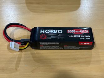 HOOVO  2S 14.8V 6500mAh 120C Li-Po Rechargeable Battery Pack New ( open box)