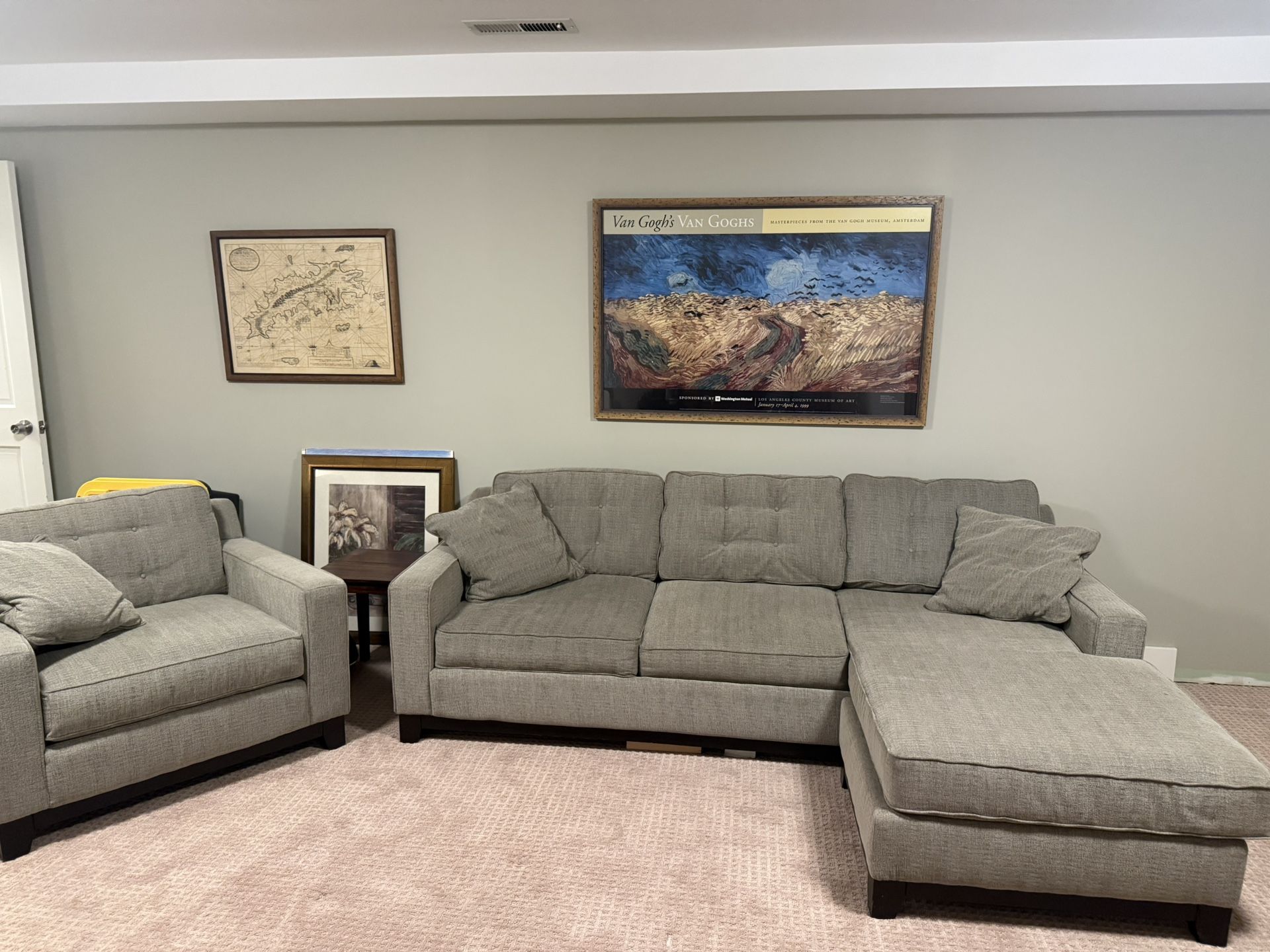 Macy’s Queen Sleeper Sofa With Armchair