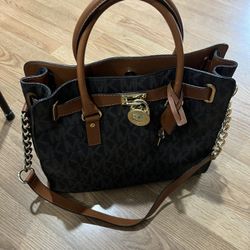 Michael Kors Tote Bag With Lock And Dust Bag