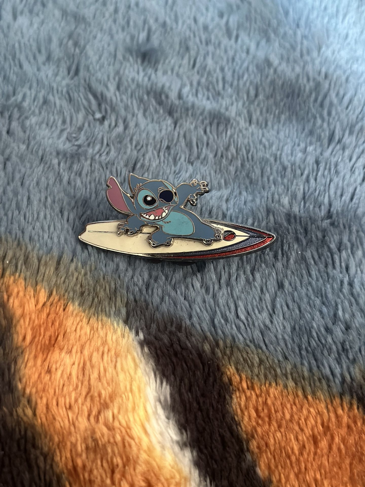 Stitch On Surfboard Disney Pin