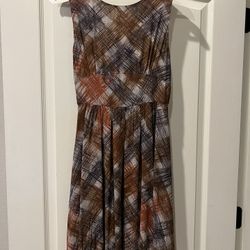 Brown Silk Anthropologie Dress