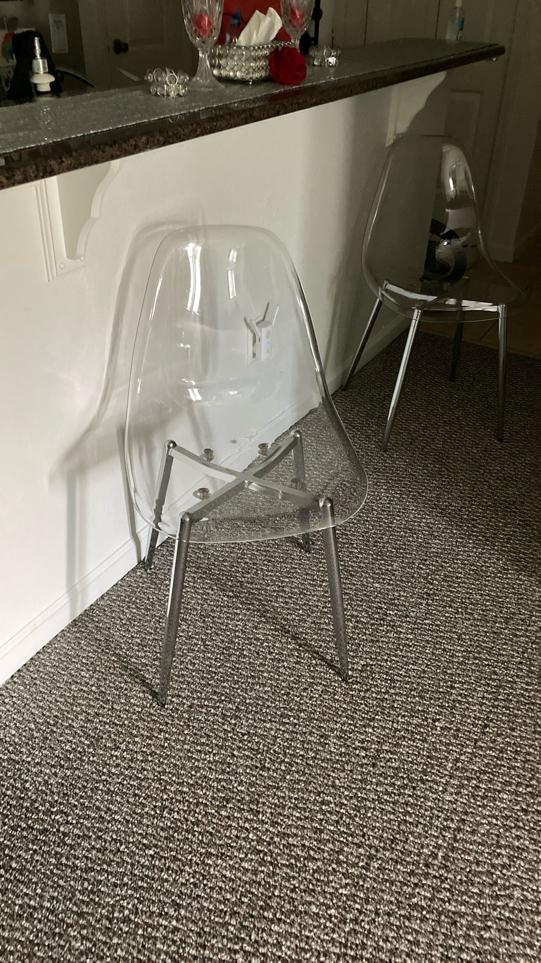 2 Clear Chair set