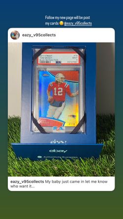 Tom Brady Psa9  /99 2011 Finest Blue Refractor 