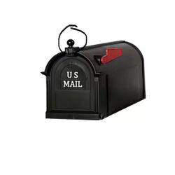 Postal PRO Ambrose Black Post Mount Mailbox