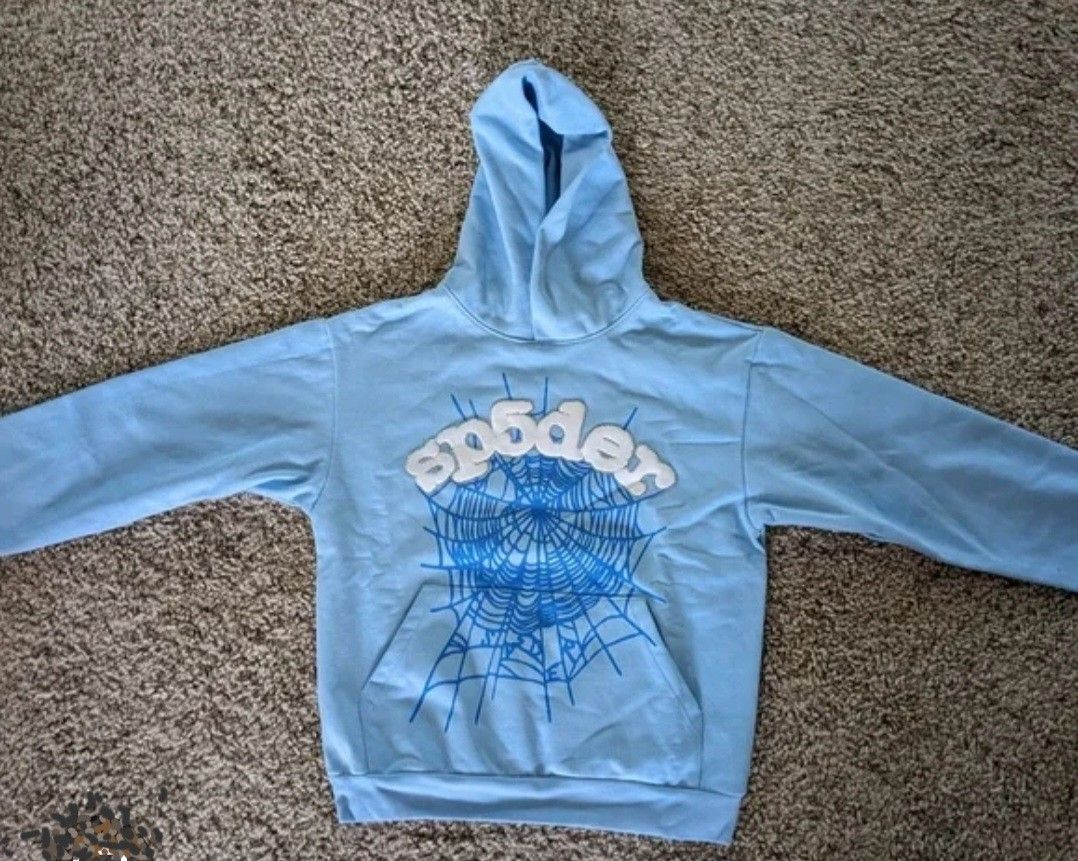 Sky Blue Sp5der Hoodie