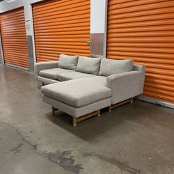 West Elm 90” Eddy Reversible Sectional Sofa Couch | FREE DELIVERY | NYC 🚛