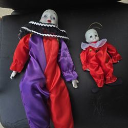 Pierrot or Harlequin doll Porcelain 