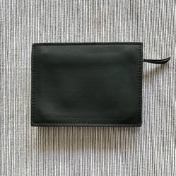 AT.KOLLEKTIVE  NEW Open Box Bianca Saunders Edition Black  Leather Zippered Wallet