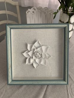 New Shabby Chic Picture - Lotus Flower